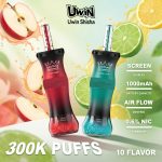 Uwin Shisha 300K Puffs 6mg Nicotine Disposable Vape With Adjustable Airflow