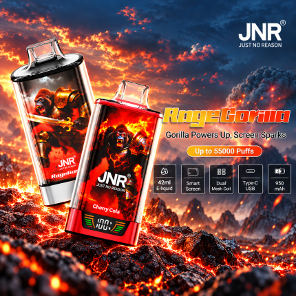 JNR Rage Gorilla 55K Puff Vape | 55,000 Puffs & Starry Screen